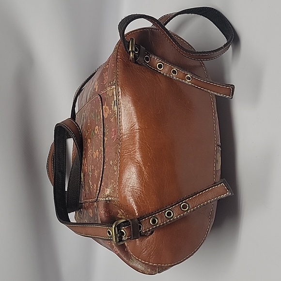 Patricia Nash Leather Floral BackPack/Handbag/Satchel - Picture 7 of 12